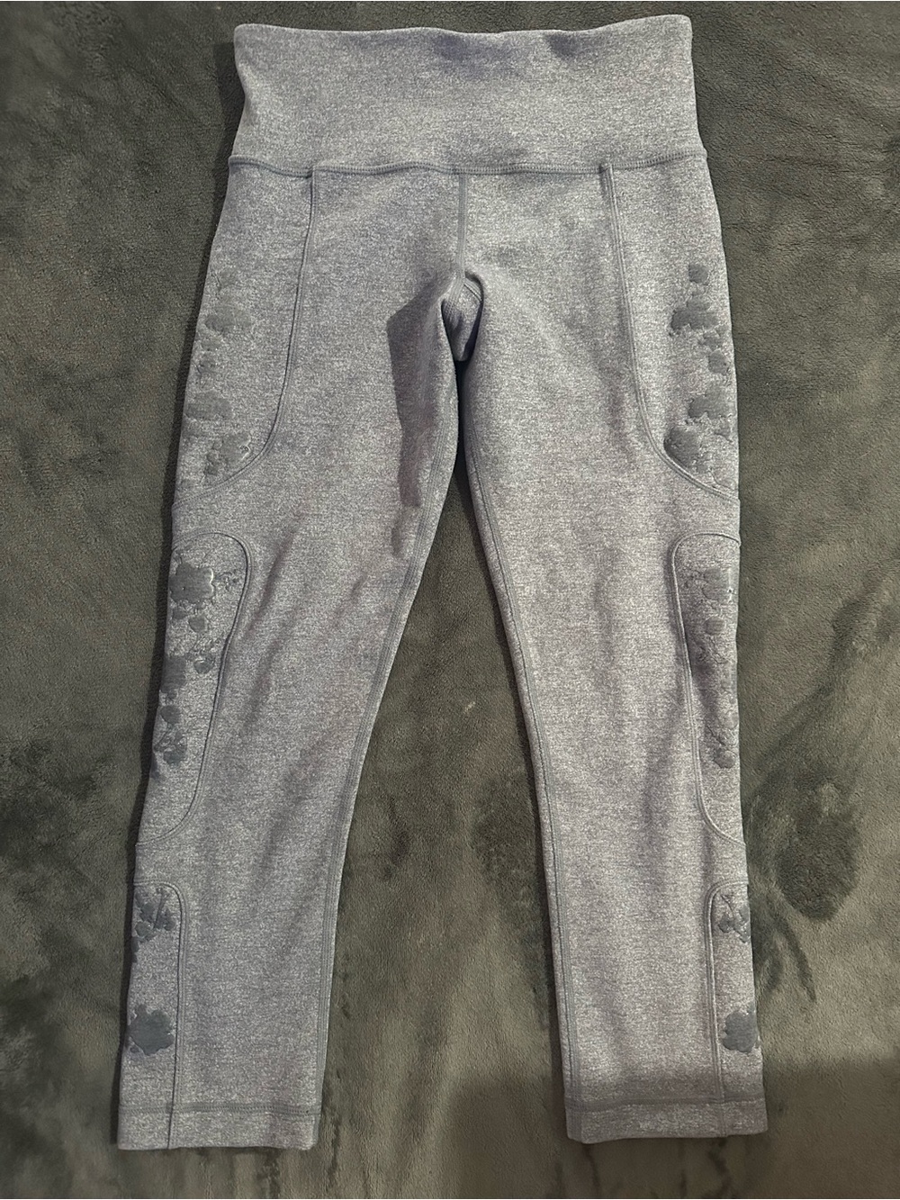 2/$25 LULULEMON Gray Active Leggings with Side Details